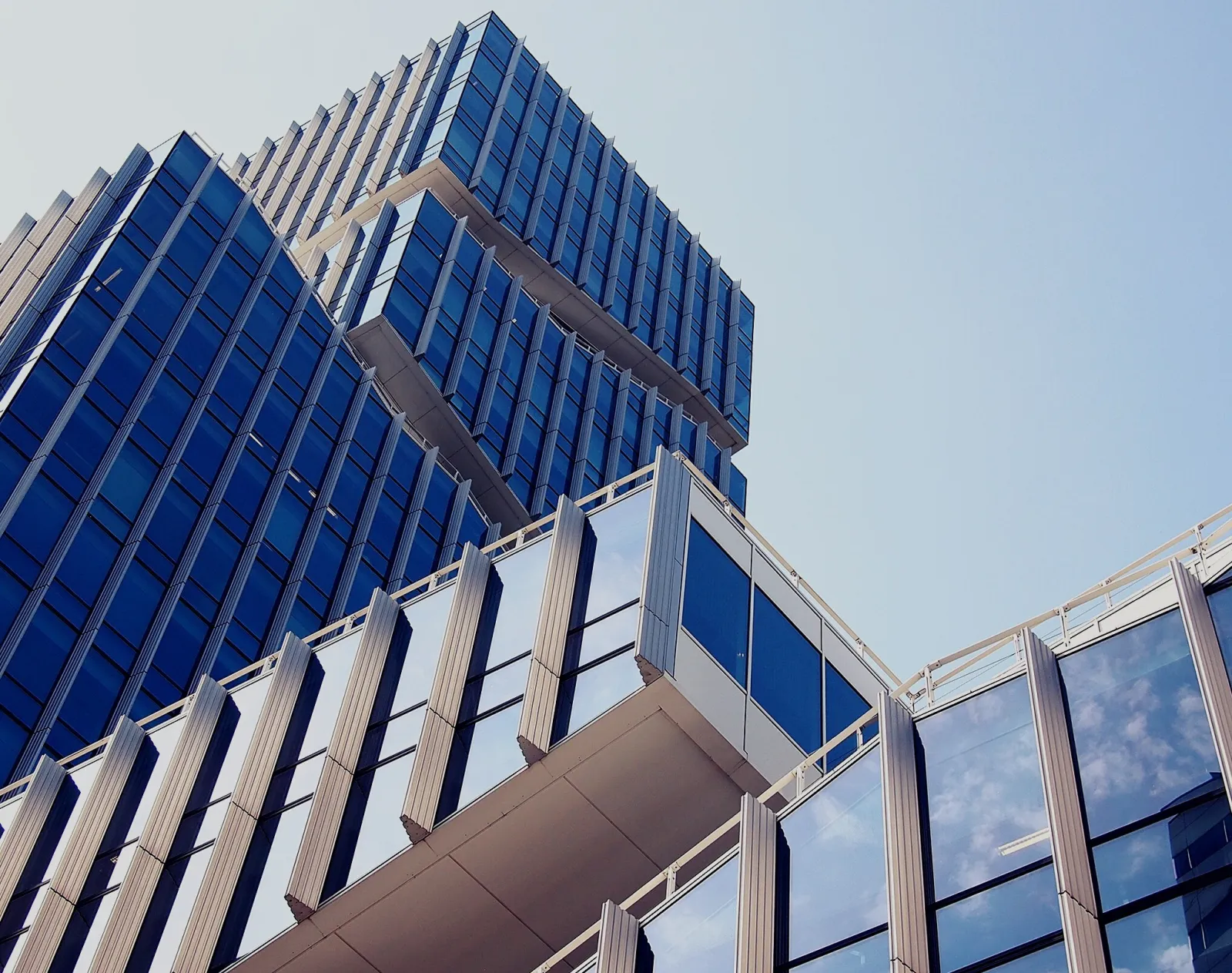 Modern high-rise office building facade